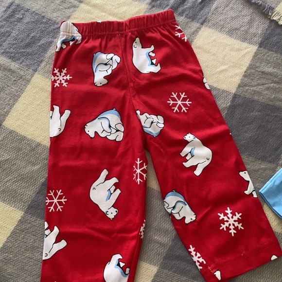 Polar Bear Flame Resistant Christmas Pajamas Set 12M - Picture 3 of 4